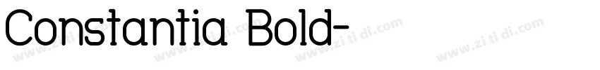 Constantia Bold字体转换
